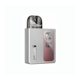Lost Vape Ursa Baby Pro Pod Mod gümüş renkli, dijital ekranlı kompakt elektronik sigara.