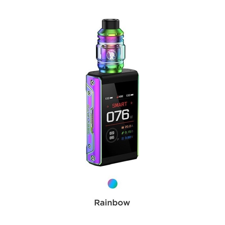 GeekVape T200 Pod Mod Rainbow renkli, dijital ekranlı elektronik sigara.