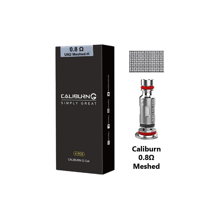 Uwell Caliburn G 0.8Ω UN2 Meshed Coil 4'lü Paket