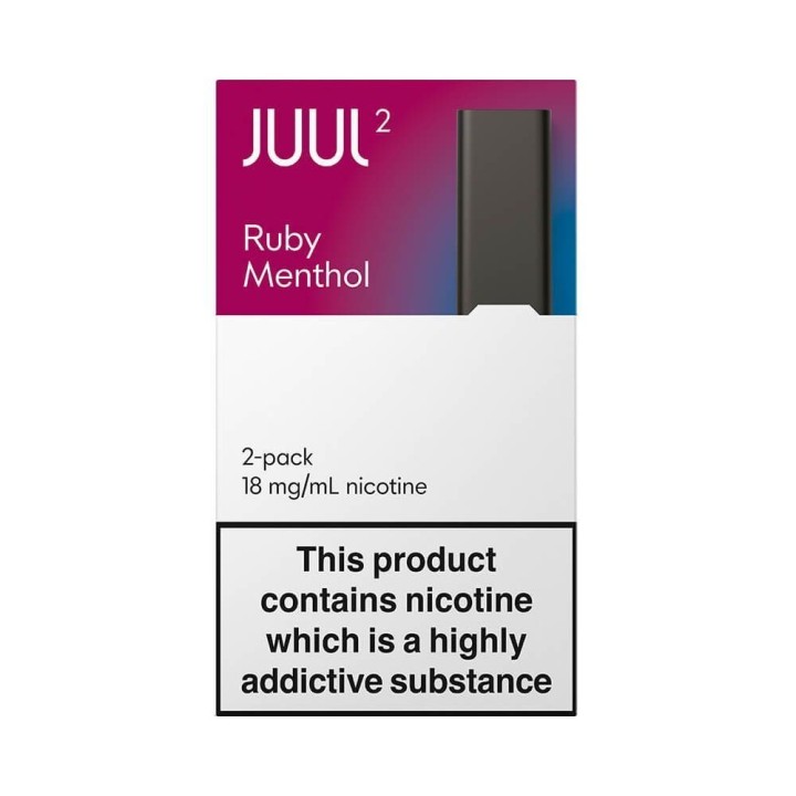 Juul 2 Kartuş Ruby Menthol 2'li paket 18mg/mL nikotin