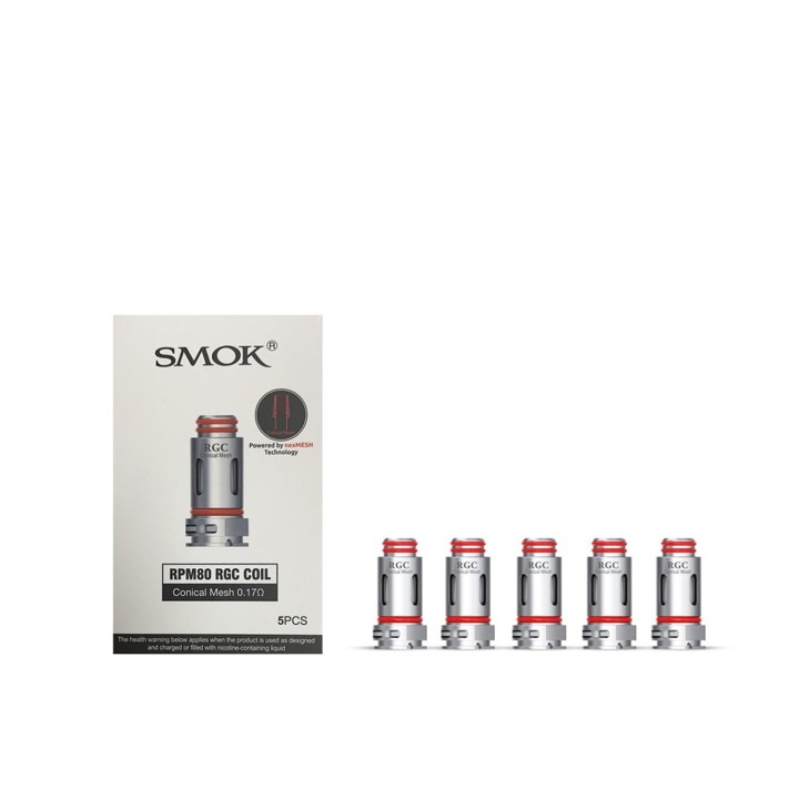 Smok RPM80 RGC Coil 0.17ohm Konik Mesh Yedek Coil 5'li Paket