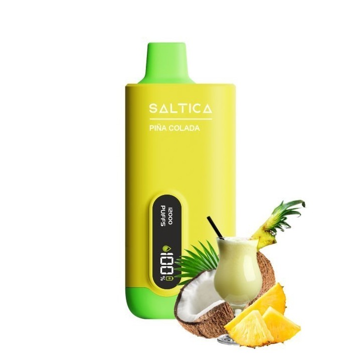 Saltica 12000 Puffs Piña Colada Kullan At Elektronik Sigara Sarı