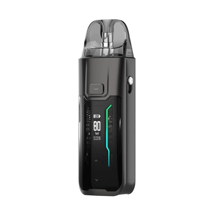 Vaporesso Luxe XR Max Pod Mod Siyah, dijital ekranlı elektronik sigara.