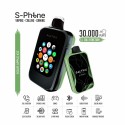 Saltica SPhone 30000 Sour Apple Ice Kullan At Vape Telefon Görünümlü
