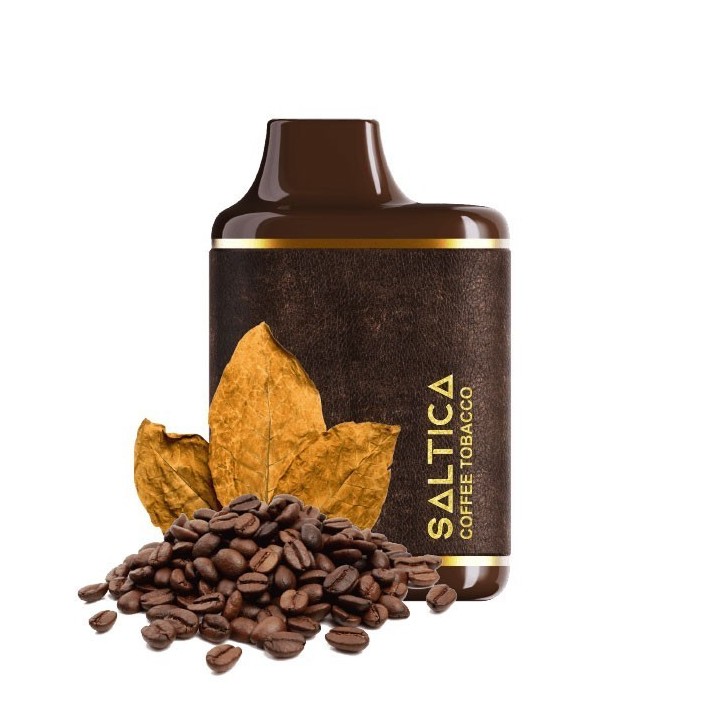 Saltica Leather 7000 Coffee Tobacco kullan at elektronik sigara kahve çekirdekli