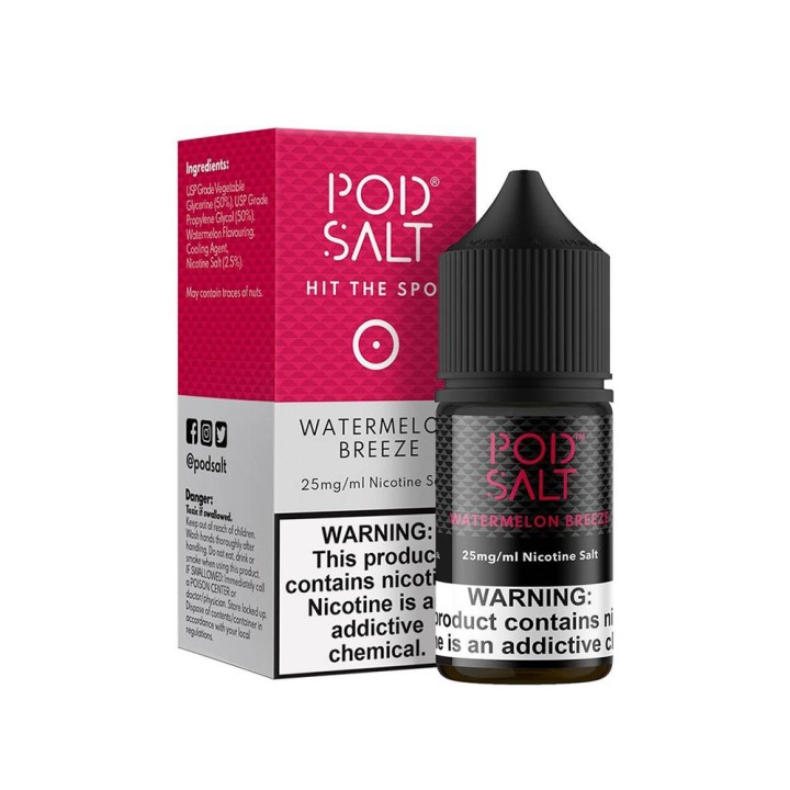 Pod Salt Watermelon Breeze Salt Likit | Pod Salt Pod Salt Likit