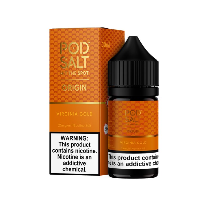 Pod Salt Virginia Gold Salt Likit 25mg/ml Nikotin İçerikli Turuncu Kutu