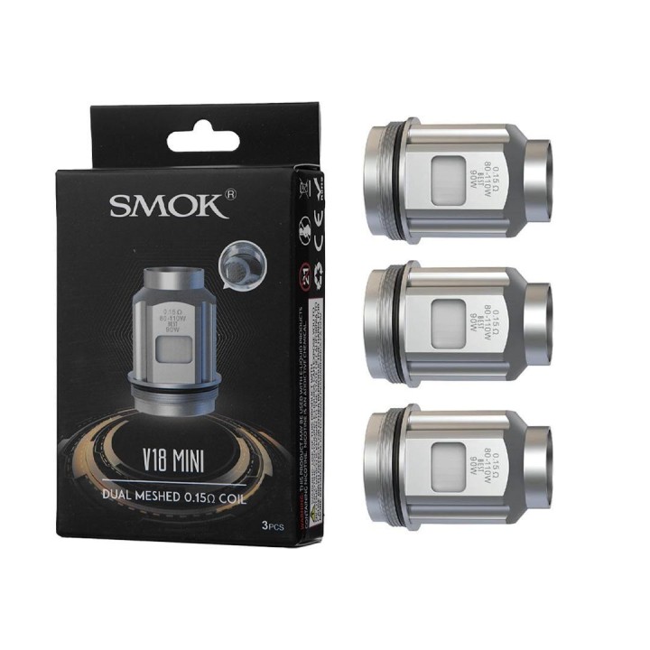 Smok V18 Mini Dual Meshed 0.15Ω Coil 3'lü Paket