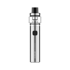 Vaporesso Sky Solo Plus Pod Mod gümüş renkli, kalem tipi elektronik sigara.