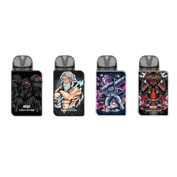 GeekVape U Pod Mod: Ninja, Zeus, Astronot, Samuray desenli set.