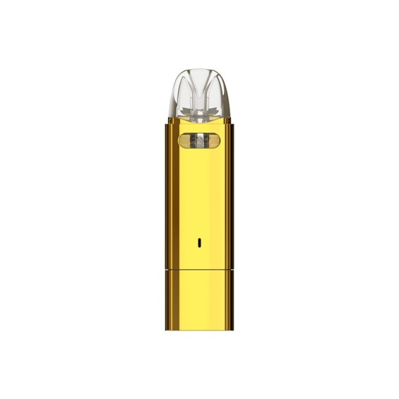 Uwell Caliburn AZ3 Grace Pod Mod Altın renkli, kompakt elektronik sigara cihazı.
