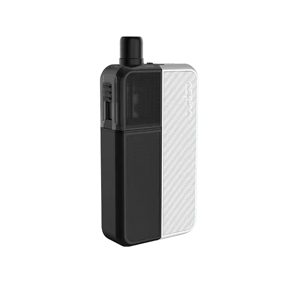 Aspire Flexus Blok Pod Mod, Siyah Beyaz Karbon Fiber Desenli Elektronik Sigara