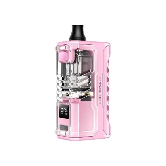 Lost Vape Centaurus G80 AIO Pod Mod pembe renk, şeffaf kapaklı.