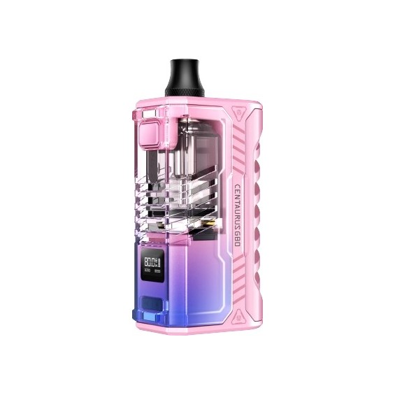 Lost Vape Centaurus G80 AIO Pod Mod pembe/mor renkli, şeffaf gövdeli elektronik sigara