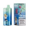 Waspe 4in1 10000 Puffs Kullan At Mavi Vape Blueberry Ice