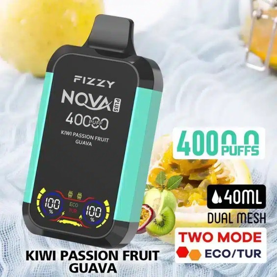 Fizzy Nova Plus 40000 Kiwi Passion Fruit Guava Tek Kullanımlık Vape