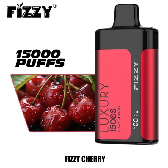 Fizzy Luxury 15000 Puff Kullan At Kiraz Aromalı Tek Kullanımlık Vape