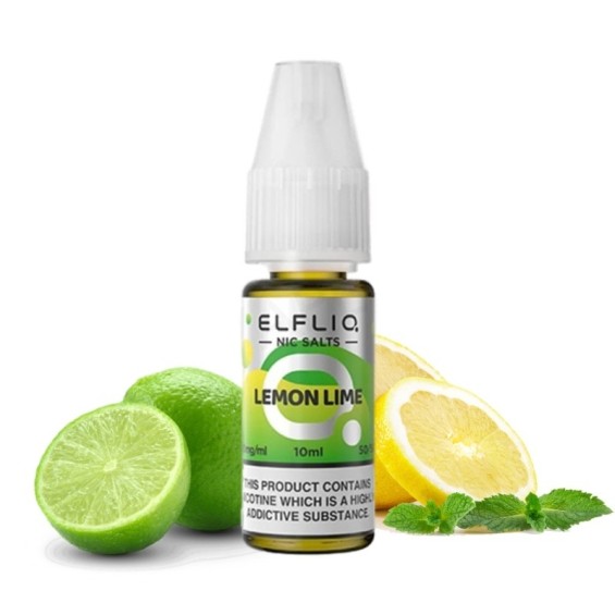 Elfliq Lemon Lime Salt Likit 10ml, Taze Limon ve Lime Aromalı Salt Likit