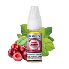 Elfliq Cherry Salt Likit 10ml, nane ve taze kirazlı e-likit.