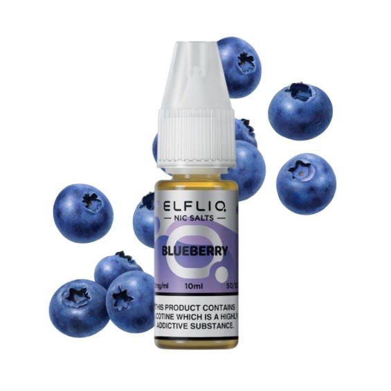 Elfliq Blueberry Salt Likit 10ml, yaban mersinli e-likit.