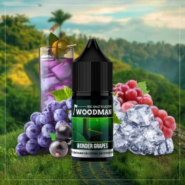 Woodman Wonder Grapes Salt Likit, taze üzüm ve buz aromalı premium e-likit.
