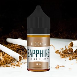 Sapphire El Cigaria Premium Salt Likit 30 ml tütün aromalı e-sıvı.