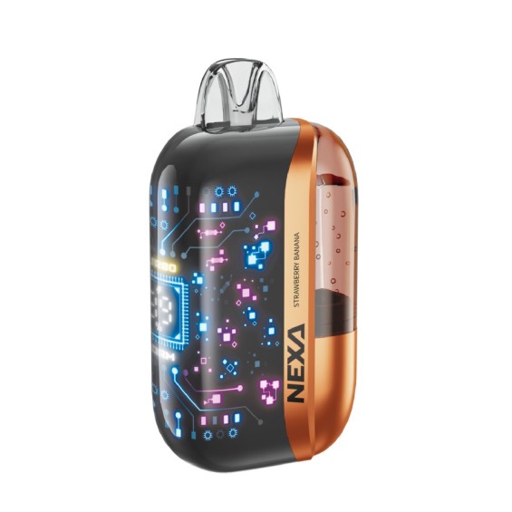 NEXA Ultra 50K Kullan At Çilek Muz Aromalı, Siyah/Bakır Dijital Tasarım