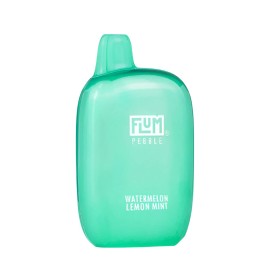 Flum Pebble 6000 Watermelon Lemon Mint kullan at yeşil tek kullanımlık pod.