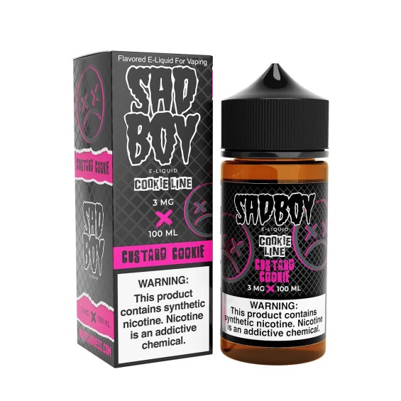 Sadboy Custard Cookie E Likit 100ml Kahverengi Şişe ve Kutu