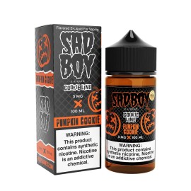 Sadboy Pumpkin Cookie E-Likit 3MG 100ML, Turuncu Siyah Ambalajlı