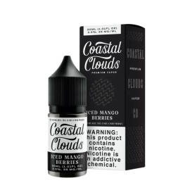 Coastal Clouds Iced Mango Berries Salt Likit 30ml Siyah Beyaz Ambalaj