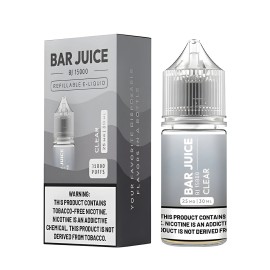 Bar Juice BJ 15000 Clear Salt Likit 25mg 30ml Refillable E-Liquid