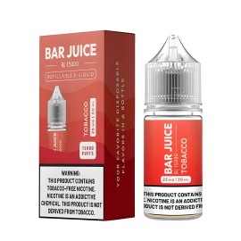 Bar Juice 15000 Tobacco Salt Likit 25MG 30ML Refillable E-Liquid