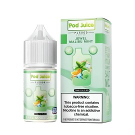 Pod Juice PJ5000 Jewel Malibu Mint Salt Likit 30ml 55mg