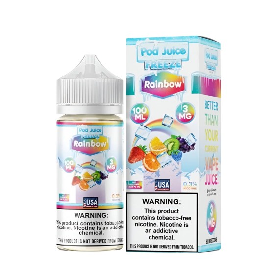 Pod Juice Freeze Rainbow 100ML E Likit 3MG Nikotinli Meyve Aromalı