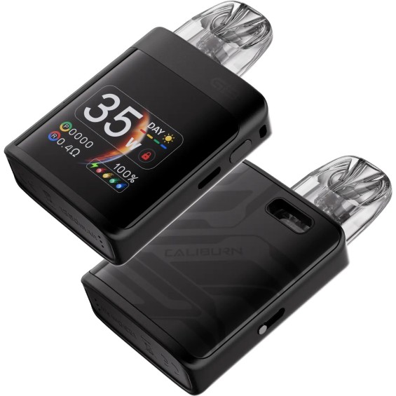 Siyah Uwell Caliburn G3 Pro KOKO Pod Mod Elektronik Sigara Ekranlı