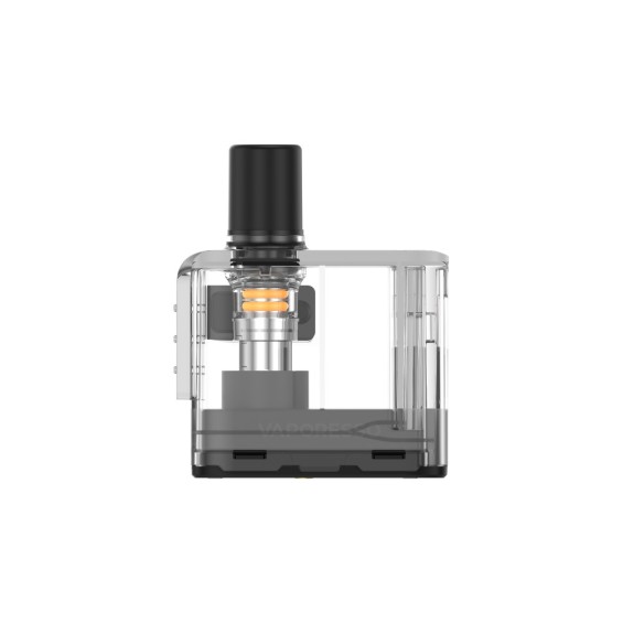 Vaporesso Apex Kartuş şeffaf gövdeli, siyah ağızlı coil görünür.