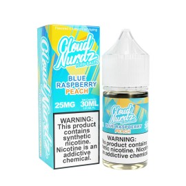 Cloud Nurdz Blue Raspberry Peach Iced Salt Likit 25MG 30ML