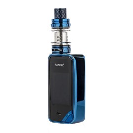 Smok X-Priv Kit mavi renkli, büyük ekranlı, şık elektronik sigara mod.