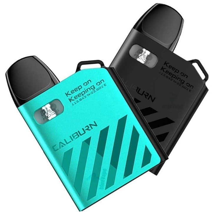 Uwell Caliburn AK2 Pod Mod mavi ve siyah renkli iki adet cihaz