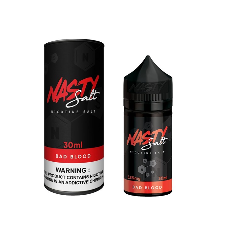 Nasty Salt Bad Blood Likit 30ml Nikotin Tuzu E-Likit Ambalajı